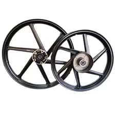 Par de Rodas de Liga Leve Shineray JET 50 / JET 125 / XY50Q com rolamentos SMARTFOX