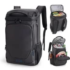 Mochila Térmica Impermeável 23L Isola 16h Cooler Portátil, Resistente à Água com Abridor de Garrafas para Praia Acampame