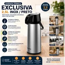 Garrafa Térmica Resistente Modelo Premium 2,5 Litros- Soprano