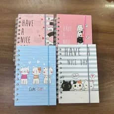 Caderno Pequena De Gatinhos 10,5 x 15,5 CM Com 80 Folhas / Agenda 7448