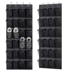 Porta Sapatos Pendurável para Porta e Armário Organizador de Sapatos Bolsos Grande Capacidade