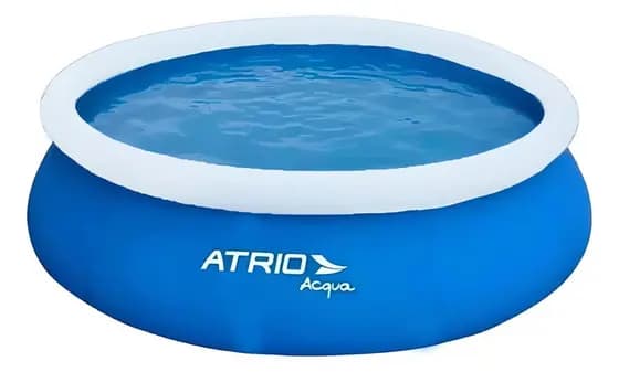Piscina Inflável 1000 Litros Redonda ES303 Azul Resistente - Inflável Infantil E Adulto Família