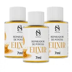KIT 3 ÓLEO DE ARGAN ELIXIR PARA TODOS OS TIPOS DE CABELO 7ml - S&O PROFESSIONAL
