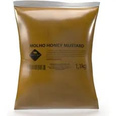 Molho Honey Mustard Junior Bag 1,1kg - 01 BAG - Sabor Mel e Mostarda para Sanduíches e Saladas