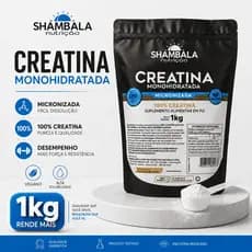 Creatina Monohidratada 1Kg - 100% Pura - Shambala