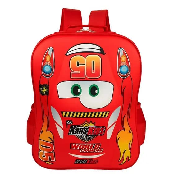 Mochila Escolar Infantil Carro Kars Kids Relevo