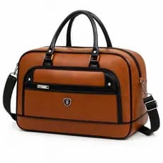 Mala Bolsa de Viagem Grande 50 Litros em Couro Sintético