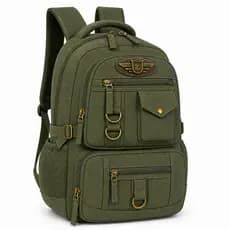 Mochila Escolar Juvenil Lona Reforçada Notebook Unissex Kvn