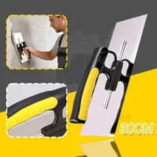 【Bestseller Retornou✨】30cm Desempenadeira de Aço Inox para Massa Corrida e Texturas Profissional Engrossado e durável