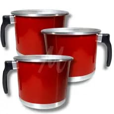 JOGO DE CANECAO ALUMINIO , KIT FERVEDOR LEITEIRA  3 PEÇAS