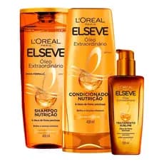 Kit Elseve Shampoo 200ml + Condicionador 200ml + Óleo Extraordinário 100ml