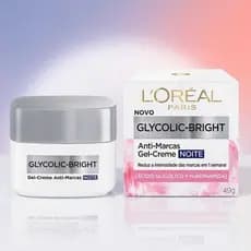 GEL CREME ANTI MARCAS GLYCOLIC BRIGHT NOTURNO LORÉAL PARIS 49G