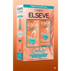 KIT ELSEVE CACHOS LONGOS DOS SONHOS SHAMPOO 385 ML E CONDIONADOR 170 ML