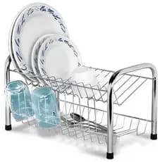 Secador de Copos e Pratos de Inox, disponível em versão Simples ou Dupla, com 2 Andares para Cozinha
