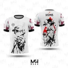 Camisa Camiseta Anime Ash Modelo Japão Pokemon Personalizada Nome Estampada Unisex Adulto Infantil