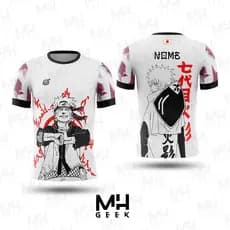 *PERSONALIZE* Camisa Camiseta Anime Naruto Modelo Japão Personalizada Nome Unisex Adulto Infantil