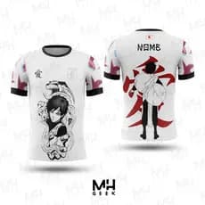 Camisa Camiseta Anime Gaara Modelo Japão Naruto Personalizada Nome Estampada Unisex Adulto Infantil