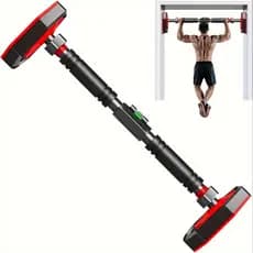 Barra Fixa Flexão Porta Apoio Ajustável Fixa 65 a 100 Cm