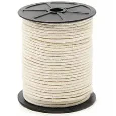 Cordão trançado 4x4 de algodão 3mm - 100 metros Macramê , crochê , artesanato, punho de rede.