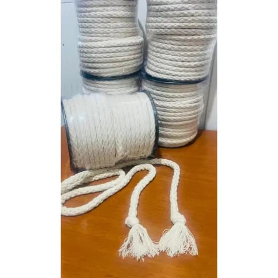 Corda decorativa com 30 metros 10mm grossa, macrame, arquitetura moderna, artesanato, confecção...