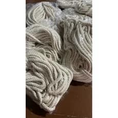 Cordão 8mm 100% algodão p/ bolsas, macramê, artesanato, crochê e confecção – macio e resistente!