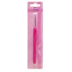 Agulha Para Croche Tam.3,0mm Cabo Silicone Pink.