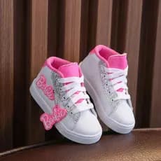 Tênis Botinha Menina Estilo Confortável Sintético Rosa Escolar 19-25