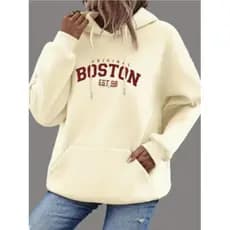 Moletom Feminino tumblr Blusa De Frio Boston college Streetwear Casaco Premium