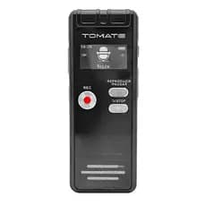 Gravador de Voz Digital 8GB Portatil Audio HD Bateria Longa Duracao USB Recarregavel Compacto
