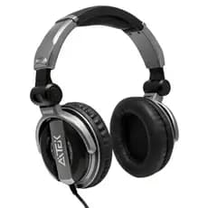 Headset DJ Profissional 57mm 64Ω Cabo 3m OFC Fone Estúdio Plug 3.5mm e 6.3mm