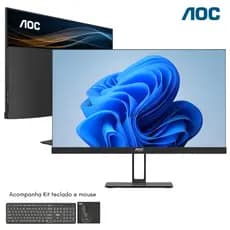 Computador All in One 27" LED i5 12 Geração 16GB 512GB SSD WiFI Bluetooth Teclado Mouse AOC