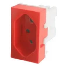 Modulo Tomada 20a 220v Vermelho Modulare/Blanc/Evidence Vermelho - Fame