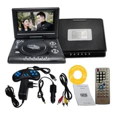 Portátil HD 7,8/9,8 Pulgadas TV Home Car DVD Player VCD CD MP3 DVD Player USB SD Cards RCA Portatil Cable Game