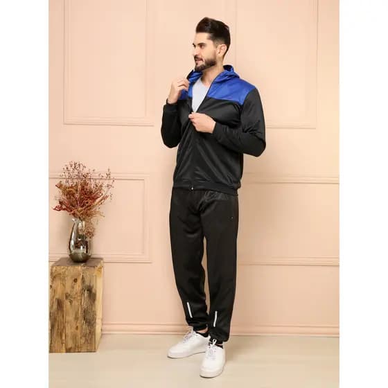 Jaqueta Casaco de Agasalho Masculino Esportiva Treino Academia Corrida 2 Cor  Com Capuz Poliéster Flanelado
