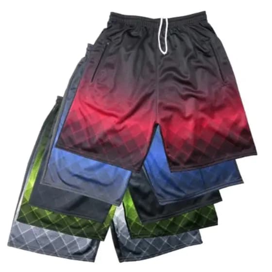 Kit 5 Bermuda Shorts Esporte Tecido Chimpa  Masculina Flaneladas Com Bolso De Zíper Atacado