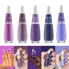 Kit Esmaltes Atacado Impala Tons Roxo Lilas