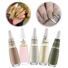 Kit Esmaltes Impala Cremosos Cores Da Sua Moda Mix Manicure Pedicure