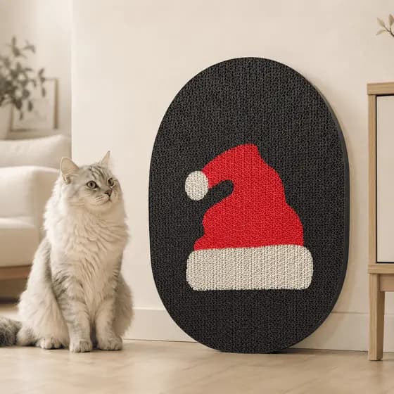 Protetor Sofá Arranhador Gatos Parede Vertical Papelão Catnip Adesivo Brinquedo Natal Pets