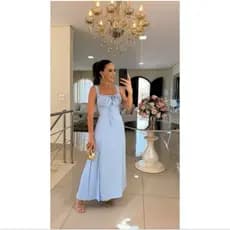 Vestido longo feminino luxo