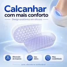 Calcanheira de Silicone Para Esporão e Facite Palmilha Original Confortável
