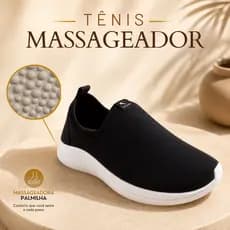 Tenis Feminino Ortopédico Calce Fácil Com Palmilha Massageadora Para Esporão e Fascite