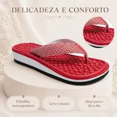 Chinelo Ortopedico Feminino e Masculino Massageador Para Esporão e Fascite Leve Confortável