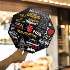 CAIXA DE PIZZA OITAVADA 35CM - Kit100 UNI DELIVERY IFOOD