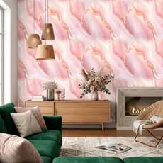 Papel de Parede Mármore Brilho Adesivo de Parede Sala Lavável Papel Adesivo de Parede 6m x 50cm