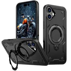 Case Capa Capinha Celular Compatível Com iPhone 13 14 15 16 17 Pro Max Anti-Impacto Resistente A Quedas Com Suporte
