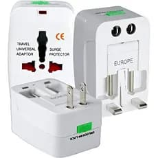 Adaptador de Tomada Universal Bivolt - Viagens 150+ Países  Compacto Portátil e Segurança Garantida