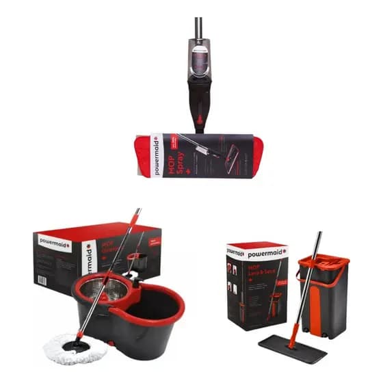 Kit Casa Limpa Mop Giratório, Mop Spray E Mop Rodo Flat