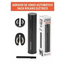Saca Rolhas Abridor De Vinho e Garrafas Automático Elétrico Saca Rolhas
