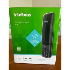 Fechadura Digital Intelbras FR 10 Preto - Acesso Sem Chaves, Cadastro de 9 Senhas, Teclado Luminoso
