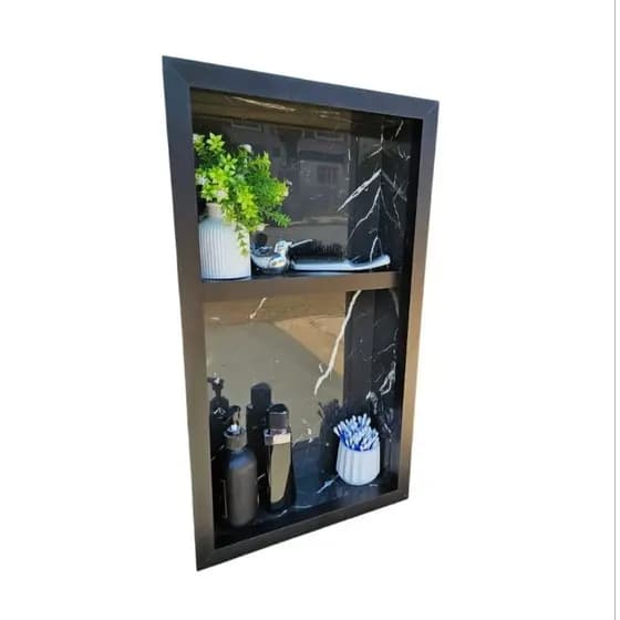 Nicho de Porcelanato para banheiro 60x30cm  vertical